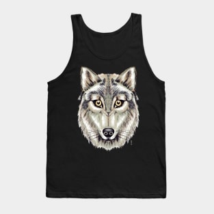 Grey wolf Tank Top